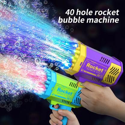 One Pack Of Children's 40 Holes Rocket Launcher Handheld Portable